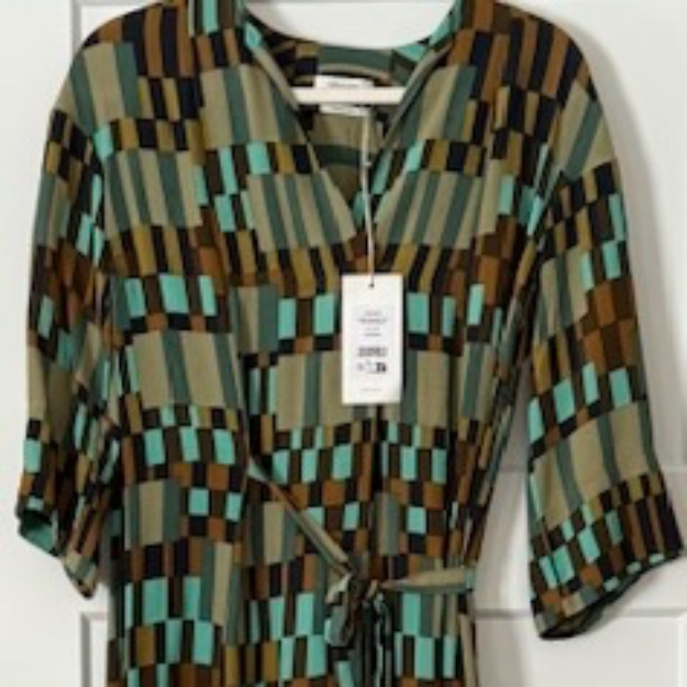 Make Offer:) NWT TOAST Isobel Harvey Print Tie Dress sz XS